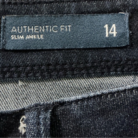 J Jill Authentic Fit Slim ankle Jeans Size Womens Blue Stretch Denim size 14 - Picture 6 of 7